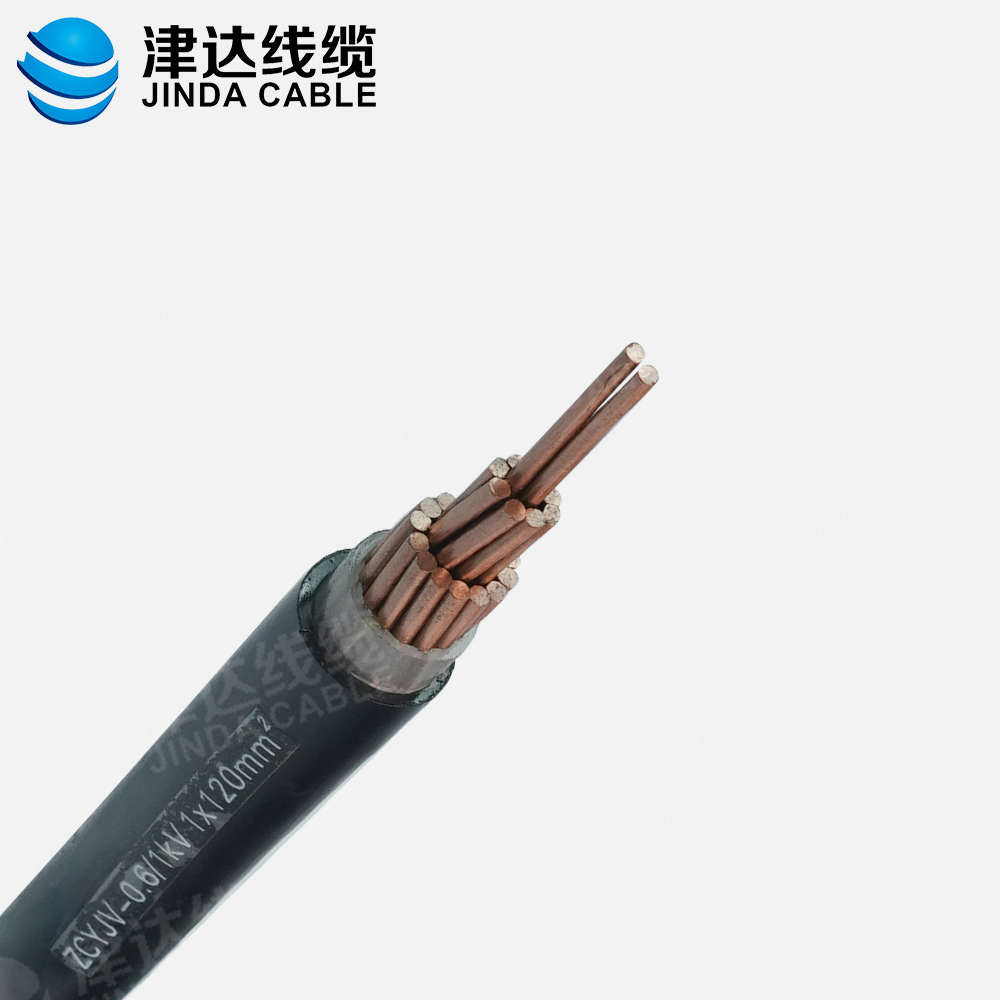 ZC-YJV 1*120銅芯交聯聚乙烯絕緣聚氯乙烯護套阻燃C類電力電纜